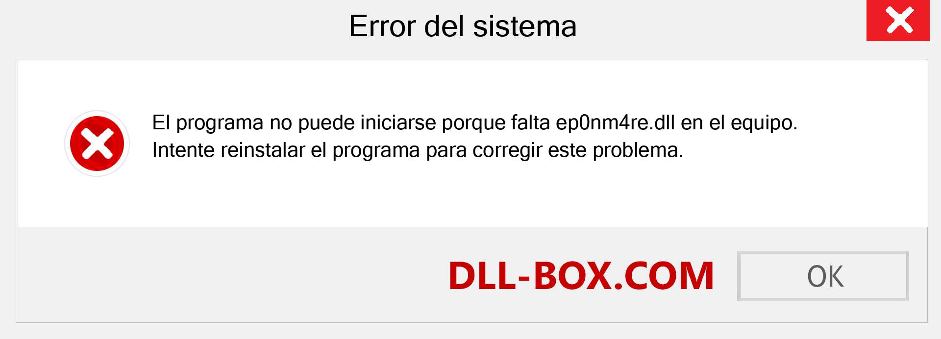 ¿Falta el archivo ep0nm4re.dll ?. Descargar para Windows 7, 8, 10 - Corregir ep0nm4re dll Missing Error en Windows, fotos, imágenes