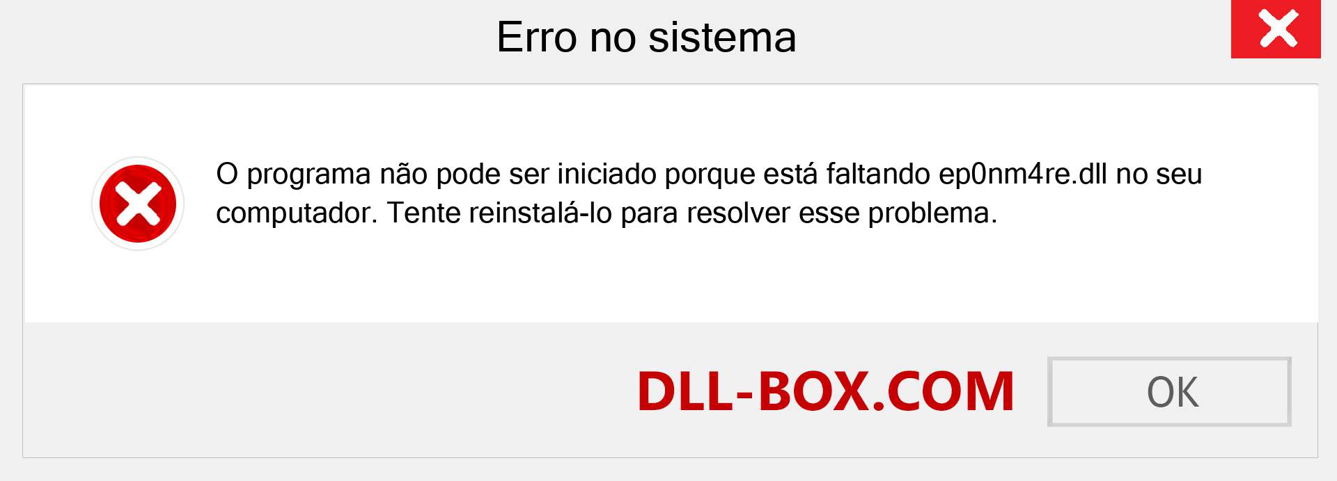 Arquivo ep0nm4re.dll ausente ?. Download para Windows 7, 8, 10 - Correção de erro ausente ep0nm4re dll no Windows, fotos, imagens